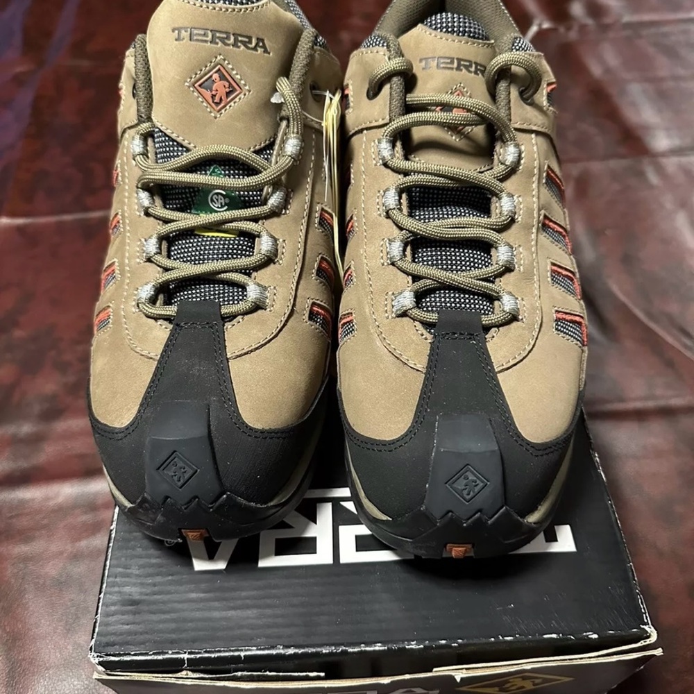Men's Terra Safety Boots Steel Toe Work Shoes Size 9